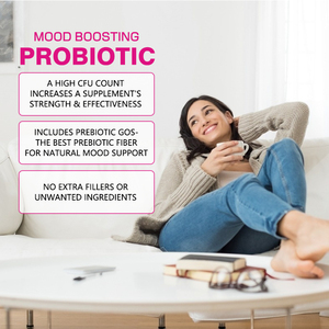 Suplemento de mezcla de prebióticos orgánicos más vendido que ayuda con la irritabilidad y el estrés Cápsulas de probióticos - Product Image 6