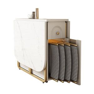 Tavolo da Pranzo Moderno Estensibile e Pieghevole in Legno per Hotel, Appartamenti e Sale - Product Image 1