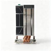 Refroidisseur de processeur à 4 tubes en cuivre, dissipateur thermique ARGB de 120 mm, ventilateur PWM, synchronisation RGB, refroidissement silencieux pour ordinateur de bureau Intel LGA1700 AMD AM5 AM4