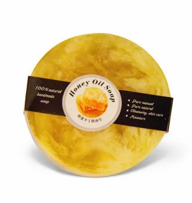 Sapone fatto a mano organico naturale al 100% etichetta privata viso pulizia profonda olio di miele sapone fatto a mano con schiuma ricca per la cura del corpo della pelle