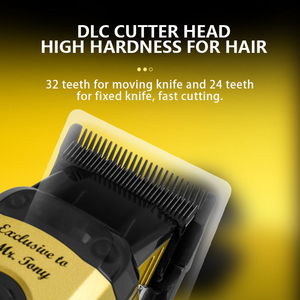 Kemei Km-90-4 Máy cắt tóc công suất mạnh 10W tốc độ cao 11500 vòng/phút Máy Cắt Tóc Lưỡi DLC điện đa chức năng có đế cắm - Product Image 4