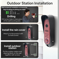 Kit d'interphone vidéo WiFi 1080P à 4 fils, caméra de sonnette anti-vandalisme en acier inoxydable, application Tuya Smart Life, écran LCD TFT 10 pouces