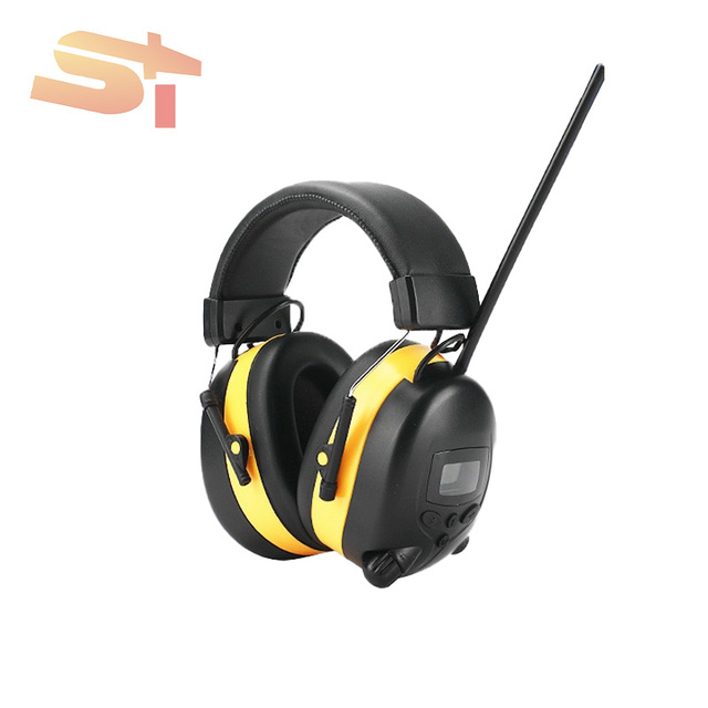 Industrial Noise-Cancelling Earmuffs for Aircraft Use Reusable Foldable Headband Type Hearing Protection Reducing Stress Sleep
