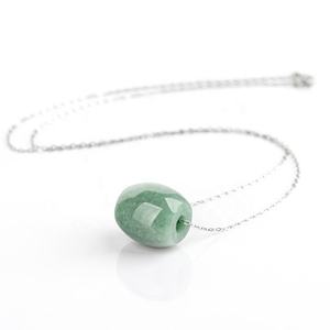 Pendentif en jadéite naturelle Lulutong, jade vert, UNISEXE, style chinois, design original, cadeau avec certificat d'évaluation D219 - Product Image 2