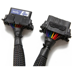 Cable adaptador divisor OBD2 de 16 pines con protección trenzada de chaqueta de PVC 1x extensión <span class=keywords><strong>macho</strong></span> 2X <span class=keywords><strong>hembra</strong></span> 30cm lectores de código de coche Cable OBD - Product Image 6