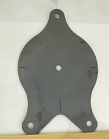 Plaque en carbure de silicium haute pureté en céramique industrielle en forme de poisson, résistante aux acides, service de découpe sur mesure, 1380°C