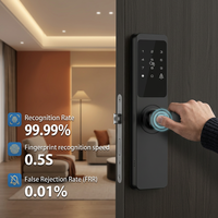 Cerradura Inteligente Digital Anti-Espía Vertexis con Contraseña, Cerradura Electrónica para Puerta con Entrada sin Llave Tuya WiFi Cloud, Desbloqueo por Huella Dactilar