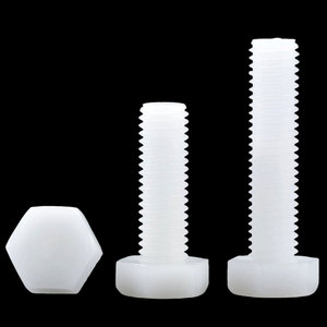 10pcs/bag Factory Wholesale NINDEJIN Brand Class 6 Full Thread External Nylon Hexagon <b>Bolt</b> M3 <b>M4</b> M5 M6 Various Metric Sizes - Product Image 1