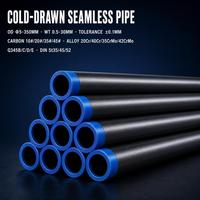 Tuyau en acier allié sans soudure étiré à froid, surface galvanisée, norme JIS, sur mesure pour la structure de conduites de fluides hydrauliques, chaudières et forages