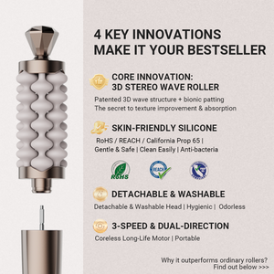 Nuove Tendenze Dispositivo di Bellezza Lifting <span class=keywords><strong>Viso</strong></span> Massaggiatore Facciale e <span class=keywords><strong>Rullo</strong></span> Massaggiante <span class=keywords><strong>per</strong></span> <span class=keywords><strong>Viso</strong></span> e Collo - Product Image 3