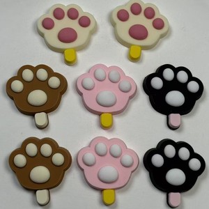 แผ่นยางนิ่ม PVC ลายอุ้งเท้าแมว อุปกรณ์ตกแต่ง DIY สำหรับเคสมือถือ รองเท้า ตู้เย็น แม่เหล็กติดตู้เย็น ลายการ์ตูนน่ารัก - Product Image 2