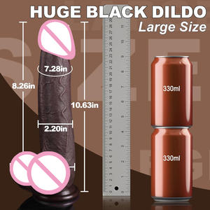 Echte Grote Zwarte Penis Lange Dildo Dikke Man Lul Volwassen Vrouwen Sexy Seksspeeltje Softpenis Spot Stimulatie Kunstmatige Penis Dildo 'S Dick - Product Image 5
