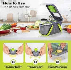 FACTORY Wholesale Fruit & Vegetable Processing Machines ABS Design Vegetable Cutter 22in1 Vegetable Chopper - Product Image 2