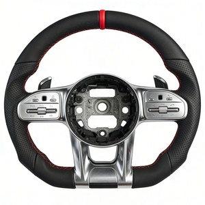 Volant <span class=keywords><strong>sport</strong></span> en cuir perforé pour Mercedes Benz W166 W167 W176 W177 W202 W203 W204 W205 - Product Image 2