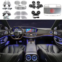 Pour Mercedes Benz W205 système de lumière ambiante éclairage intérieur automatique avec turbine d'évent 64 couleurs X253