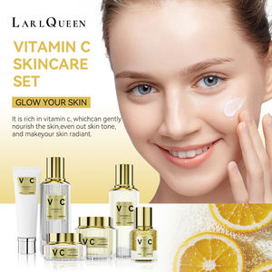 Set de Cuidado de la Piel con Etiqueta Personalizada OEM, Vitamina C, Blanqueador, Reparador, Reafirmante, Limpiador, Crema Facial, Crema para Ojos, <span class=keywords><strong>Serie</strong></span> de Esencias - Product Image 2