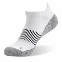 Chaussettes de compression en cuivre pour la course à pied, unisexe, épaisses, respirantes, tricotées, pour le golf, le tennis, le travail, le marathon