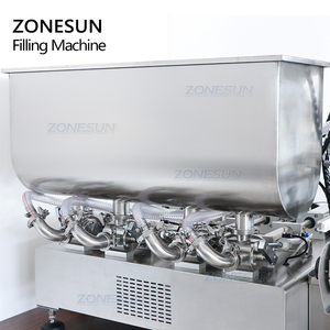 Machine de remplissage automatique ZONESUN à pompe à piston pour liquides épais et pâtes, idéale pour le beurre de cacahuète, les lotions, les crèmes, les confitures et le miel - Product Image 4
