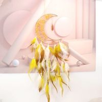 Articles de décoration d'intérieur modernes faits à la main pierres de cristal naturel plume artisanat carillon éolien arbre vie capteur de rêves fournitures suspendues cadeau