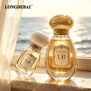 Custom Empty Round Perfume Bump Sprayer <b>Bottle</b> CE Certified 25ml 50ml 100ml Clear Crimp Glass Perfume <b>Bottle</b> with <b>Plastic</b> Lids - Product Image 1