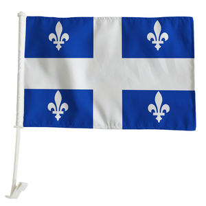 <span class=keywords><strong>Bandera</strong></span> de Coche de <span class=keywords><strong>Quebec</strong></span> de Poliéster de 12x18 Pulgadas con Impresión de Flagnshow para <span class=keywords><strong>Quebec</strong></span> - Product Image 1