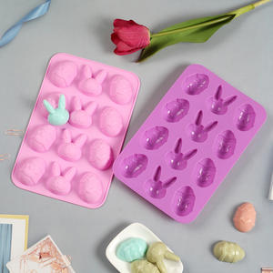 Molde de Silicona de Conejito de Pascua para Pastel, Decoración de Bodas, Herramienta para Decorar Fondant y Pudín, Moldes para Hornear en Empaque OPP - Product Image 5