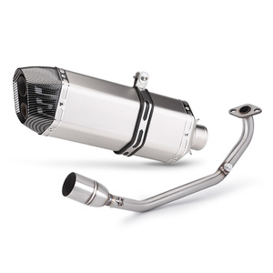 สำหรับรถมอเตอร์ไซค์ <span class=keywords><strong>PCX</strong></span> 125 <span class=keywords><strong>150</strong></span> PCX125 PCX150 ปี 2021-2024 ระบบ<span class=keywords><strong>ท่อ</strong></span>ไอเสียแบบเต็ม พร้อมท่อเชื่อมต่อด้านหน้าและหม้อพักไอเสีย - Product Image 1