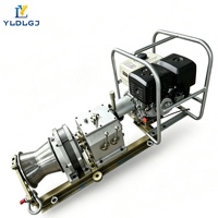 Máquina de Tracción de Cables con Cabrestante, Motor de Gasolina, Tirador de Cables para Construcción, Instalación Subterránea Rápida