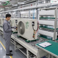 Climatiseur solaire hybride avec onduleur DC complet et économie d'énergie pour le refroidissement domestique par énergie photovoltaïque