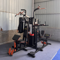 Machine de Fitness Multi Station Home Gym 5 Station Multi Gym Fitness Machine Équipement Avec Banc D'exercice D'haltère