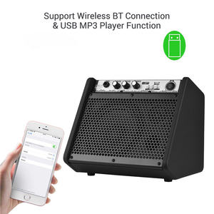 Accessoires de guitare, instrument de musique, mini haut-parleur de monitoring personnel 20W, amplificateur de batterie électrique avec entrée USB - Product Image 5