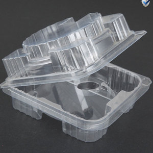 ถาดพลาสติกแบบใช้แล้วทิ้งขึ้นรูปด้วยระบบสุญญากาศ บรรจุภัณฑ์พลาสติก PET แบบฝาพับสั่งทำพิเศษ - Product Image 4