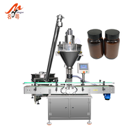 Machine de remplissage pneumatique semi-automatique en acier inoxydable pour poudres, épices, boissons et produits chimiques avec moteur et contrôle PLC