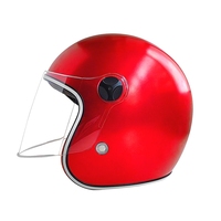 Nouvelle version rétro classique casque de moto demi-visage conception spéciale avec matériau ABS dur pour la sécurité