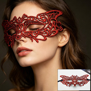 Maschera Artigianale in Pizzo Amorfo Bronzato per Feste di Halloween, per Bambini e Adulti, Accessorio per Cosplay e Spettacoli - Product Image 3