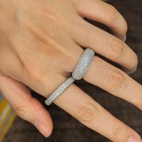 Bague unisexe en diamant de laboratoire Eternity, certifiée IGI, pour mariage et fiançailles, taille émeraude, plaqué or 18 carats, couleur D, classique, pour soirée