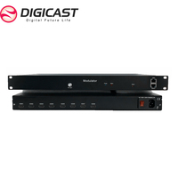 Modulateur HD numérique 4 8 HDM I vers RF DVB T DVB C ISDBT Équipement de diffusion CATV