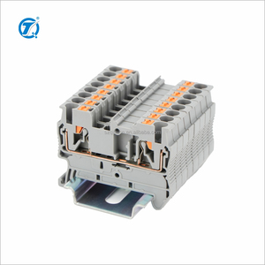 Morsettiera a molla QPT2.5 PT2,5 per guida DIN, 800V 24A, connessione a innesto, 26-12AWG, per cavi da 2,5mm² - Product Image 1