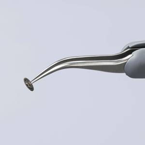 Pinzas de Precisión Knipex, No Magnéticas, Punta Lisa, para Electrónica Industrial, Fabricación, Textura Antideslizante - Product Image 1