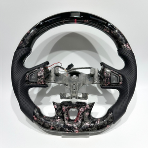 Fabriqué en usine avec des lumières LED, livraison directe disponible. Volant de course en fibre de carbone forgé pour <span class=keywords><strong>Renault</strong></span> Mégane 3/Mégane 3 RS - Product Image 1