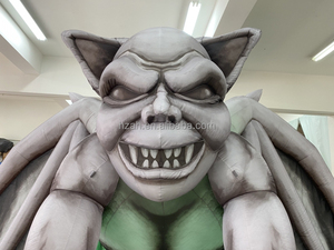 Nuevo diseño de luz LED de Halloween inflable vampiro murciélago Desmodus piedra tallada monstruo globo para publicidad - Product Image 2
