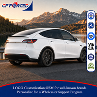 Jantes en alliage forgé monobloc de haute qualité personnalisées de 19, 20 et 21 pouces en satin noir 5x114.3 pour Tesla Model Y Model 3 EV