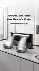 Potente <span class=keywords><strong>Campana</strong></span> <span class=keywords><strong>Extractora</strong></span> Eléctrica Integrada de 90 cm para Cocina, Extracción de Humo y Grasa - Product Image 6