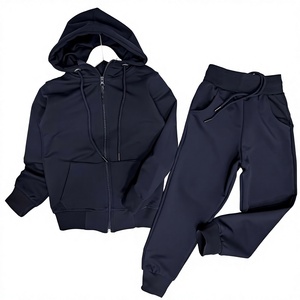 Vêtements coordonnés délavés style vintage, col rond, coupe décontractée, bas élastique, qualité supérieure, directement de l'usine - Product Image 1