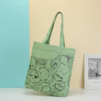 Sac fourre-tout à imprimé animal, sac fourre-tout en toile de coton avec impression de logo personnalisé, réutilisable pour les femmes, pour un usage quotidien, pour les fêtes, pour les cadeaux, pour le shopping