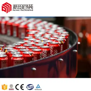 Full automatic aluminum can carbonated drink filling machine / CO2 soda beverage mixing canning sealing plant