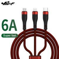 Kabel Pengisian Daya Cepat, Kabel Pengisian Daya Mikro Tipe-c 6A, Aksesori Pengisian Daya USB 4 In 1 untuk Ponsel