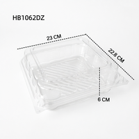 Boîte d'emballage pour boulangerie, fournitures de fête, boîte à muffins, cupcakes, tranches de gâteau, boîte à dessert individuelle en plastique transparent avec couvercle pour boulangerie à domicile