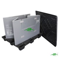 Caisse de transport pliable en PP écologique personnalisée, impression UV, OEM/ODM disponible, service de découpe et de traitement