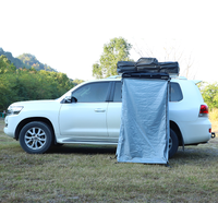 Tenda Mandi Samping RV Ringan Tahan Lama untuk Musim Panas, 4x4, Berkemah di Luar Ruangan, Rangka Aluminium, Tahan UV, Toilet Pribadi untuk Mobil